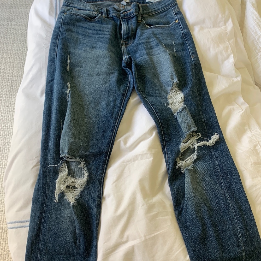 Frame Le GARCON distressed jeans